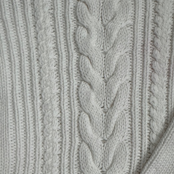 Baby Gap White Cable Knit Dress with Ruffle Hem size Toddler 2 - Picture 9 of 12